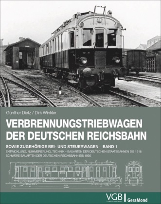 Verbrennungstriebwagen der Deutschen Reichsbahn sowie zugehörige Bei- und Steuerwagen
