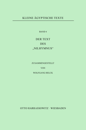 Der Text des "Nilhymnus" 