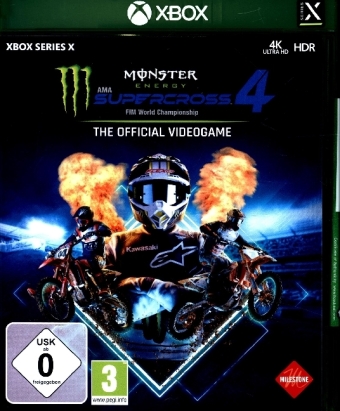 Monster Energy Supercross, The Official Videogame 4, 1 XBox Series X-Blu-ray Disc 