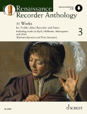 Renaissance Recorder Anthology,, für Sopran-/Alt-Blockflöte und Klavier