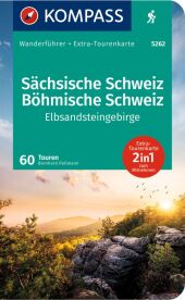 KOMPASS Wanderführer Sächsische Schweiz, Böhmische Schweiz, Elbsandsteingebirge, 60 Touren mit Extra-Tourenkarte