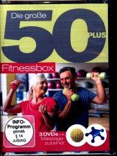 Die Große 50+ Fitnessbox mit Massagezubehör, 3 DVD