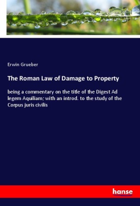 The Roman Law of Damage to Property 