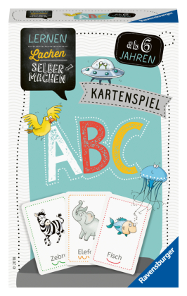 Ravensburger 80347 - Lernen Lachen Selbermachen: ABC, Kinderspiel ab 5 Jahren, Lernspiel für 1-4 Spieler, Kartenspiel, B
