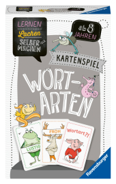 Ravensburger 80353 - Lernen Lachen Selbermachen: Wortarten, Kinderspiel ab 8 Jahren, Lernspiel für 1-4 Spieler, Kartensp