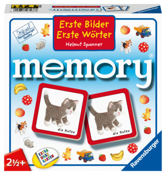 Ravensburger Kinderspiele, 88688 Erste Bilder - Erste Wörter memory®, mit Motiven aus dem Kinderbuch Bestseller von Helm
