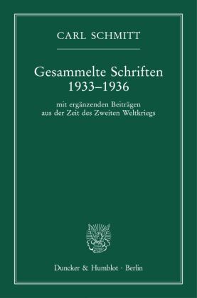 Gesammelte Schriften 1933-1936. 
