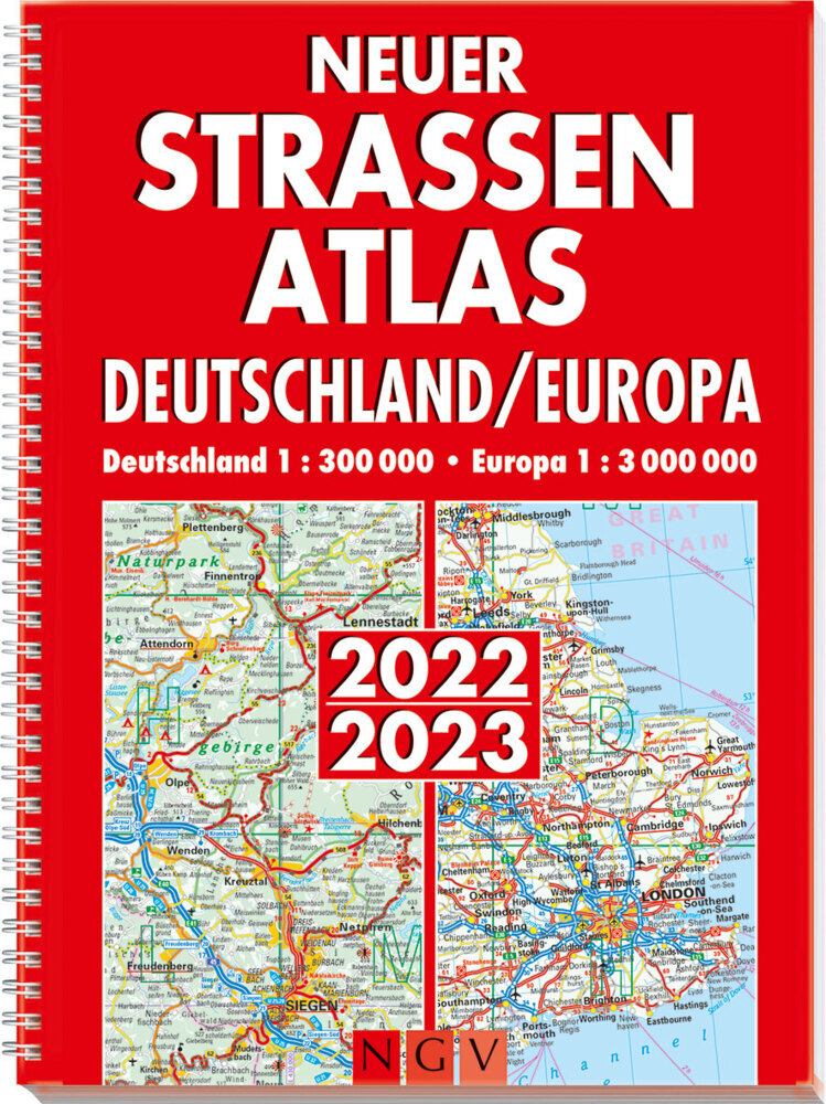 Neuer Straßenatlas Deutschland/Europa 2022/2023