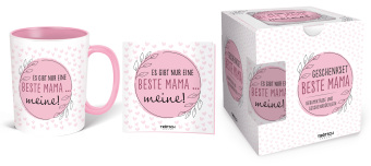Trötsch Set aus Tasse und Buch Geschenkset Mama Keramiktasse und Geschenkbüchlein 