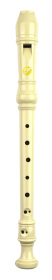 Voggys Kunststoff-Blockflöte (weiß), barocke Griffweise