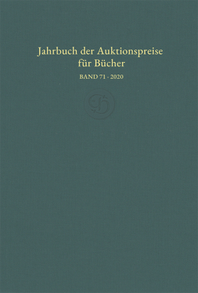 Jahrbuch der Auktionspreise für Bücher, Handschriften und Autographen 