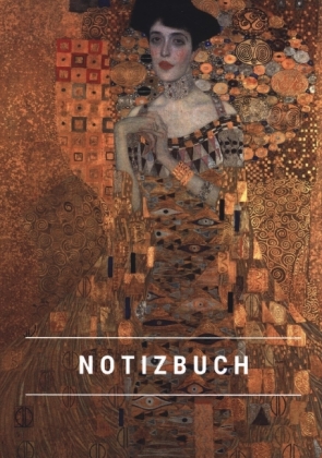 Notizbuch klein A5 Blanko - Notizheft 44 Seiten 90g/m² - Softcover Gustav Klimt "Adele Bloch-Bauer I" - FSC Papier 