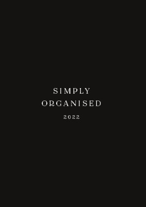 SIMPLY ORGANISED 2022 - premium black 