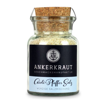 Ankerkraut Aioli-Pfeffer Salz, Korkenglas 