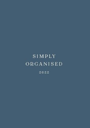 SIMPLY ORGANISED 2022 - premium blue 