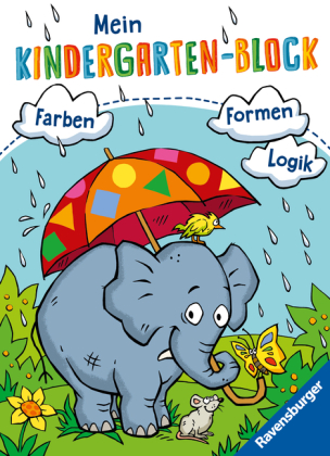 Ravensburger Mein Kindergarten-Block - Farben, Formen, Logik- Rätselspaß für Kindergartenkinder ab 5 Jahren - Förderung