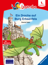 Ein Drache auf Burg Erbsenfels - Leserabe ab 1. Klasse - Erstlesebuch für Kinder ab 6 Jahren Cover