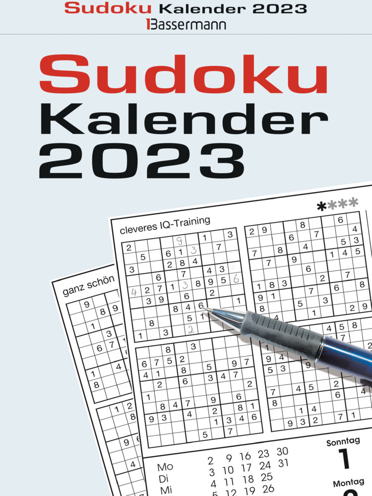 Sudokukalender 2023. Der beliebte Abreißkalender mit 800 Zahlenrätseln