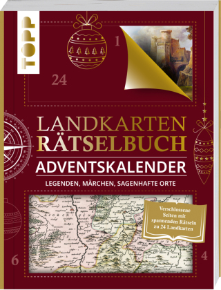 Landkarten Rätselbuch Adventskalender. Legenden, Märchen, sagenhafte Orte 