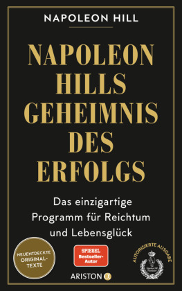 Napoleon Hills Geheimnis des Erfolgs 