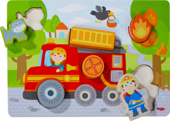 Holzpuzzle Feuerwehrauto (Kinderpuzzle)