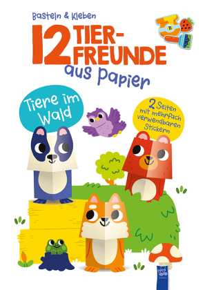 12 Tierfreunde aus Papier - Tiere im Wald 