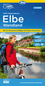 ADFC-Regionalkarte Elbe Wendland, 1:75.000, mit Tagestourenvorschlägen, reiß- und wetterfest, E-Bike-geeignet, GPS-Track