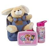 Plüschrucksack Bob Bunny Girl mit Brotdose und Trinkflasche