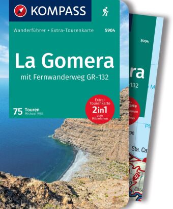 KOMPASS Wanderführer La Gomera, 75 Touren mit Extra-Tourenkarte