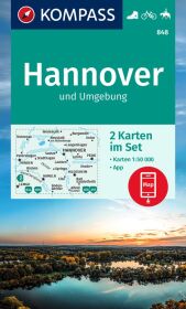 KOMPASS Wanderkarten-Set 848 Hannover und Umgebung (2 Karten) 1:50.000