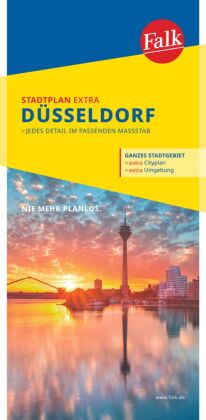 Falk Stadtplan Extra Düsseldorf 1:20 000