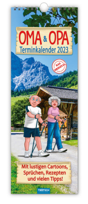 Trötsch Maxi-Streifenkalender Oma und Opa Terminkalender 2023