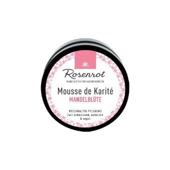 Rosenrot Mousse de Karité - Mandelblüte