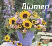times&more Blumen Bildkalender 2023. Schöner Posterkalender mit 12 Fotos wunderschöner Blumensträuße. Dekorativer Wandka