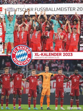 FC Bayern München 2023 - Poster-Kalender-XL - Fan-Kalender - Fußball 