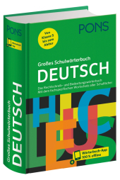 PONS Großes Schulwörterbuch Deutsch, m. Buch, m. Online-Zugang