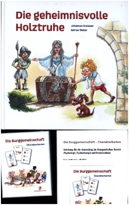 Die Burggemeinschaft - Buch und Charakterkarten, m. 1 Beilage 