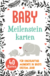 Baby-Meilensteinkarten. Die Fotokartenbox für Babys erstes Lebensjahr Cover