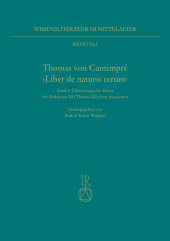 Thomas von Cantimpré 'Liber de naturis rerum'
