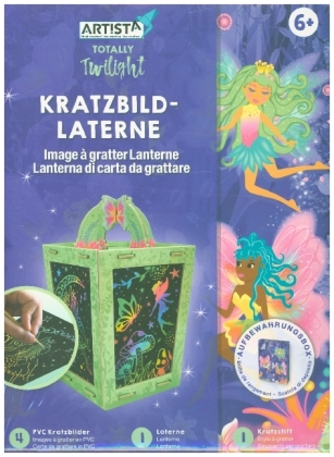 Kratzbild-Laterne Fee 