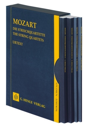 Wolfgang Amadeus Mozart - Die Streichquartette - 4 Bände im Schuber