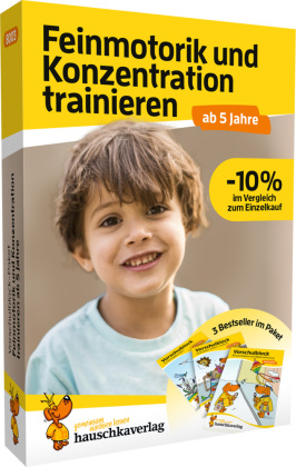 Vorschulblock-Paket ab 5 Jahre - Feinmotorik und Konzentration trainieren 