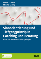Sinnorientierung und Tiefgangprinzip in Coaching und Beratung, m. 1 Buch, m. 1 E-Book