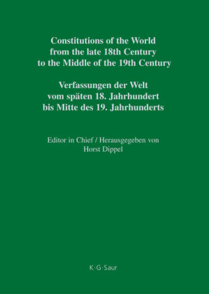 Constitutional Documents of Belgium, Luxembourg and the Netherlands 1789-1848 