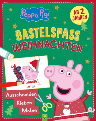 Peppa Pig Bastelspaß Weihnachten: Ausschneiden, Kleben, Malen