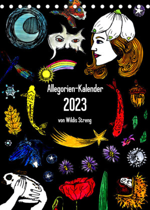 Allegorien-Kalender (Tischkalender 2023 DIN A5 hoch) 