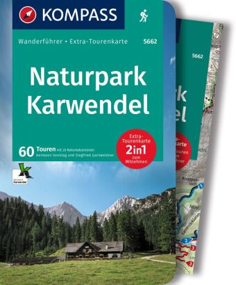 KOMPASS Wanderführer Naturpark Karwendel, 60 Touren mit Extra-Tourenkarte
