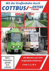 Cottbus am Ostseestrand - mit der Straßenbahn durch Cottbus, 2 DVD