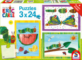 Raupe-Kokon-Schmetterling, 3x24 Teile (Puzzle)