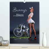 Bunnys and Bikes (Premium, hochwertiger DIN A2 Wandkalender 2023, Kunstdruck in Hochglanz)